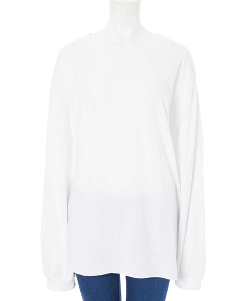 fifth(フィフス)の「カットオフオーバーサイズロングTシャツ(Tシャツ/カットソー・レディース・ブラック/パープル/ホワイト・MEDIUM)」の11枚目の写真
