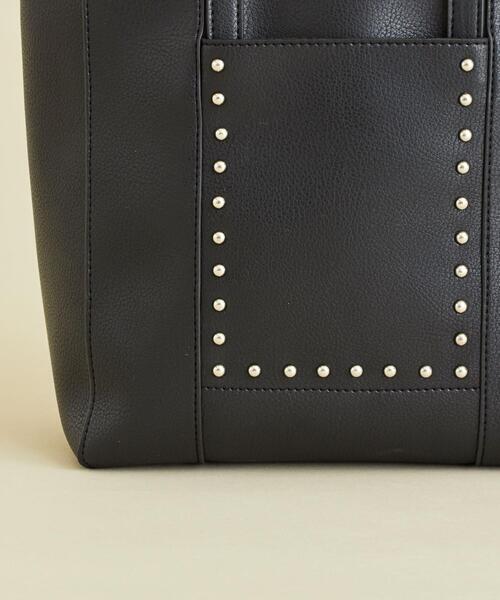 BEAUTY&YOUTH UNITED ARROWS（ビューティーアンドユースユナイテッドアローズ）の「BY ソフトフェイクレザースタッズショルダーバッグ -2WAY- ο（ショルダーバッグ・レディース・モカ/ブラック/オフホワイト・FREE）」の16枚目の写真