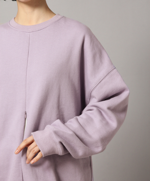 LOWRYS FARM（ローリーズファーム）の「ウラケクルーＺＩＰプルオーバー　855444（Tシャツ/カットソー・レディース・アイボリー/パープル系その他/ブラック/ブラウン/ミント/モカ・FREE）」の19枚目の写真