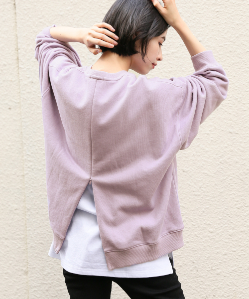 LOWRYS FARM（ローリーズファーム）の「ウラケクルーＺＩＰプルオーバー　855444（Tシャツ/カットソー・レディース・アイボリー/パープル系その他/ブラック/ブラウン/ミント/モカ・FREE）」の17枚目の写真