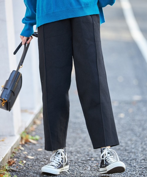 ap retro(アプレトロ)の「ニットワイドパンツ【ZOZO限定アイテム】(その他パンツ・レディース・ライトグレー/ブラック/ベージュ・FREE)」の2枚目の写真