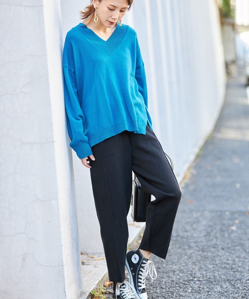 ap retro(アプレトロ)の「ニットワイドパンツ【ZOZO限定アイテム】(その他パンツ・レディース・ライトグレー/ブラック/ベージュ・FREE)」の18枚目の写真