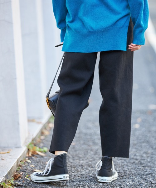 ap retro(アプレトロ)の「ニットワイドパンツ【ZOZO限定アイテム】(その他パンツ・レディース・ライトグレー/ブラック/ベージュ・FREE)」の4枚目の写真