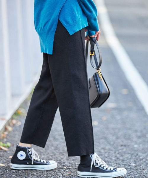 ap retro(アプレトロ)の「ニットワイドパンツ【ZOZO限定アイテム】(その他パンツ・レディース・ライトグレー/ブラック/ベージュ・FREE)」の5枚目の写真