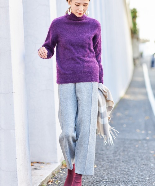 ap retro(アプレトロ)の「ニットワイドパンツ【ZOZO限定アイテム】(その他パンツ・レディース・ライトグレー/ブラック/ベージュ・FREE)」の17枚目の写真