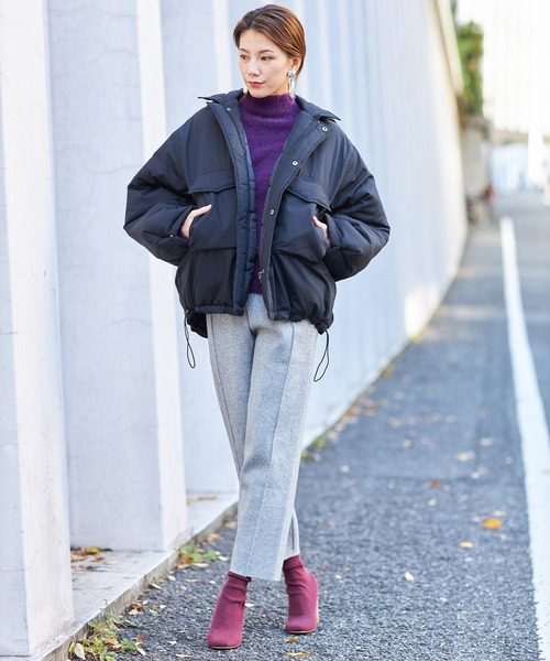 ap retro(アプレトロ)の「ニットワイドパンツ【ZOZO限定アイテム】(その他パンツ・レディース・ライトグレー/ブラック/ベージュ・FREE)」の8枚目の写真