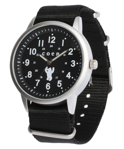 coen（コーエン）の「プレッピーウォッチ（アナログ腕時計・メンズ・ブラック/オリーブ/ネイビー・フリー）」の2枚目の写真