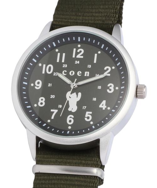 coen（コーエン）の「プレッピーウォッチ（アナログ腕時計・メンズ・ブラック/オリーブ/ネイビー・フリー）」の8枚目の写真