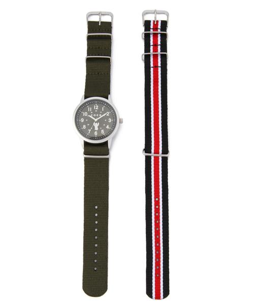 coen（コーエン）の「プレッピーウォッチ（アナログ腕時計・メンズ・ブラック/オリーブ/ネイビー・フリー）」の6枚目の写真