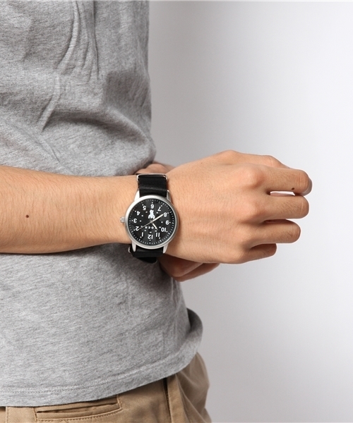 coen（コーエン）の「プレッピーウォッチ（アナログ腕時計・メンズ・ブラック/オリーブ/ネイビー・フリー）」の4枚目の写真