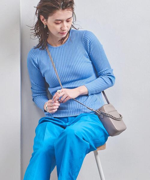SOUAIRE Uネックロングスリーブニット UNITED ARROWS（ユナイテッドアローズ）の「UBCB リブ クルー