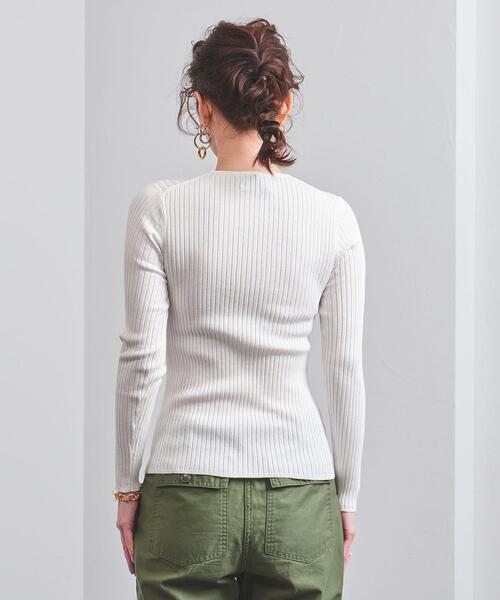 SOUAIRE Uネックロングスリーブニット UNITED ARROWS（ユナイテッドアローズ）の「UBCB リブ クルー