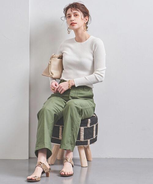 UNITED ARROWS(ユナイテッドアローズ)の「UBCB リブ クルーネック ロングスリーブニット†(ニット/セーター・レディース・ライトブルー/ライム/オフホワイト/ブラック・フリー)」の15枚目の写真