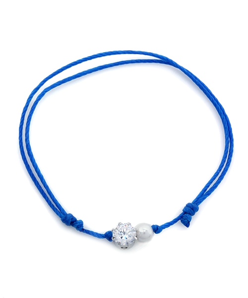 B:MING by BEAMS(ビーミングバイビームス)の「<InRed 6月号掲載>arling / ジルコニアコードブレスレッド(ブレスレット・レディース・ピンク/レッド系その他/イエロー/グリーン系その他/ライトブルー/ブルー・ONE SIZE)」の8枚目の写真