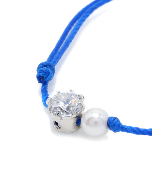 B:MING by BEAMS(ビーミングバイビームス)の「<InRed 6月号掲載>arling / ジルコニアコードブレスレッド(ブレスレット・レディース・ピンク/レッド系その他/イエロー/グリーン系その他/ライトブルー/ブルー・ONE SIZE)」の9枚目の写真