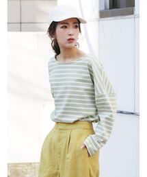 Ungrid | サイドスリットボーダーロングスリーブTee(Tシャツ/カットソー)