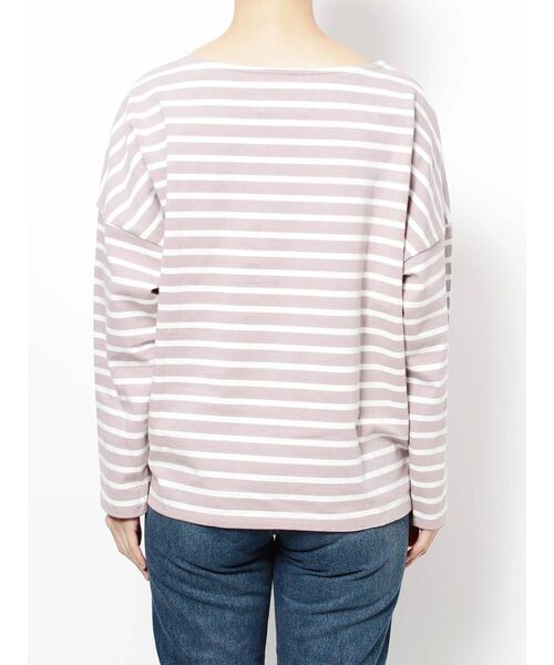 Ungrid（アングリッド）の「サイドスリットボーダーロングスリーブTee（Tシャツ/カットソー・レディース・ダークブラウン/ミント/ラベンダー/オフホワイト・FREE）」の12枚目の写真