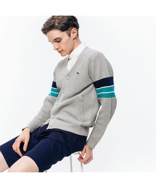 セール ライトコットン Vカーディガン カーディガン ボレロ Lacoste ラコステ のファッション通販 Zozotown