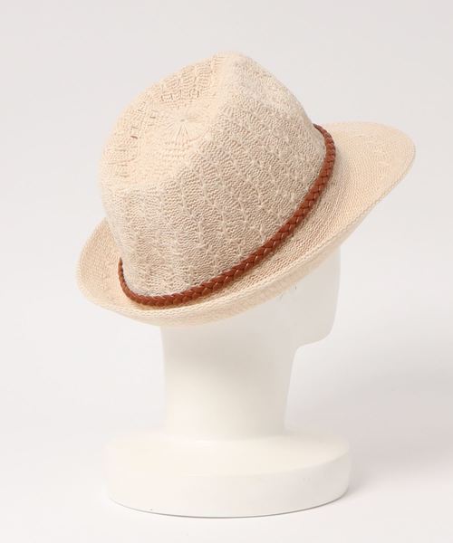チャイハネ（チャイハネ）の「【チャイハネ】変わり編みハット（ハット・メンズ・ホワイト/グレー・FREE）」の4枚目の写真