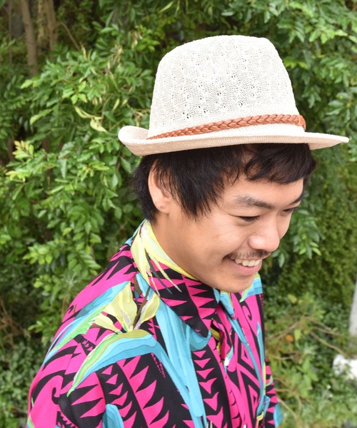 チャイハネ（チャイハネ）の「【チャイハネ】変わり編みハット（ハット・メンズ・ホワイト/グレー・FREE）」の7枚目の写真