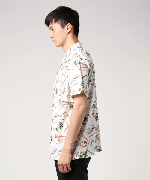 roial（ロイアル）の「ROIAL/ロイヤル R001MCO01 アロハシャツ（シャツ/ブラウス・メンズ・ネイビー/ホワイト・M/L）」の4枚目の写真