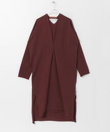 BACK TAPE KNIT ONE-PIECE