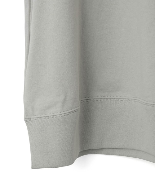 ADAM ET ROPE'（アダムエロペ）の「〈ヘビーウェイト〉ドヅメスウェット ドロップショルダーT（Tシャツ/カットソー・メンズ・ホワイト/ライトグレー/ブラウン系その他・M/L）」の9枚目の写真