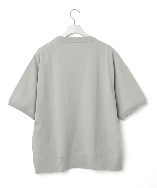 ADAM ET ROPE'（アダムエロペ）の「〈ヘビーウェイト〉ドヅメスウェット ドロップショルダーT（Tシャツ/カットソー・メンズ・ホワイト/ライトグレー/ブラウン系その他・M/L）」の7枚目の写真