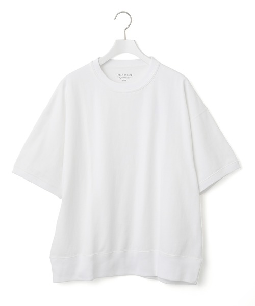 ADAM ET ROPE'（アダムエロペ）の「〈ヘビーウェイト〉ドヅメスウェット ドロップショルダーT（Tシャツ/カットソー・メンズ・ホワイト/ライトグレー/ブラウン系その他・M/L）」の13枚目の写真