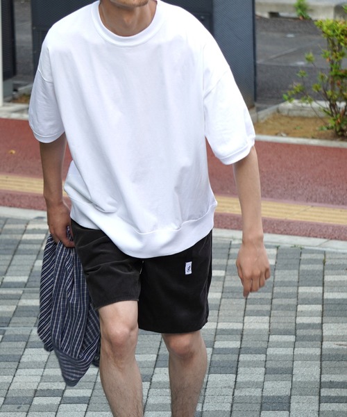 ADAM ET ROPE'（アダムエロペ）の「〈ヘビーウェイト〉ドヅメスウェット ドロップショルダーT（Tシャツ/カットソー・メンズ・ホワイト/ライトグレー/ブラウン系その他・M/L）」の19枚目の写真