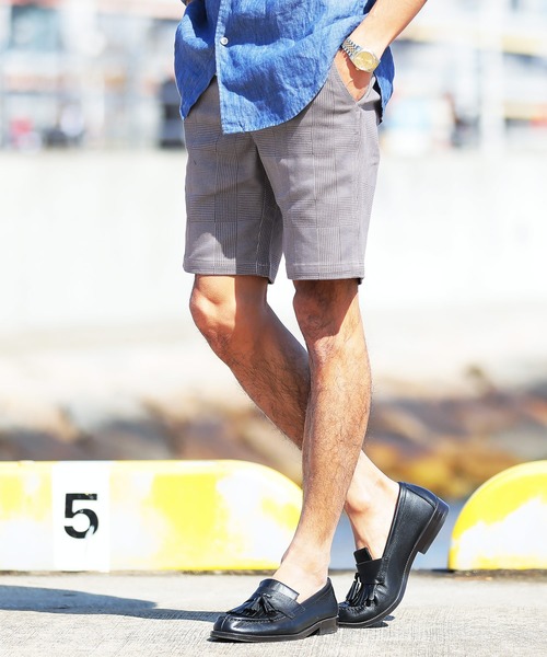 jiggys shop(ジギーズショップ)の「ストレッチ ツイル 短パン ショートパンツ(その他パンツ・メンズ・ブラウン系その他4/ブラック/ブラック系その他/グレー系その他/ホワイト/ホワイト系その他/ホワイト×ネイビー/ホワイト系その他2/ホワイト系その他3/ブラウン/モカ/ブラウン系その他/ブラウン系その他2/ブラウン系その他3/ベージュ/ピンク/ネイビー/インディゴブルー/ライトブルー/サックスブルー/ブラック系その他2/グレイッシュベージュ/ブラウン系その他5/ブルー系その他/グレー系その他2/ブラック系その他3/ブラック系その他4/チャコールグレー/グレー系その他3/イエロー/カーキ/ピンク系その他/アイボリー/グレー系その他4・SMALL/MEDIUM/LARGE/X-LARGE)」の13枚目の写真