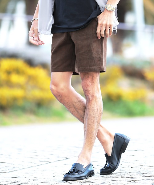 jiggys shop(ジギーズショップ)の「ストレッチ ツイル 短パン ショートパンツ(その他パンツ・メンズ・ブラウン系その他4/ブラック/ブラック系その他/グレー系その他/ホワイト/ホワイト系その他/ホワイト×ネイビー/ホワイト系その他2/ホワイト系その他3/ブラウン/モカ/ブラウン系その他/ブラウン系その他2/ブラウン系その他3/ベージュ/ピンク/ネイビー/インディゴブルー/ライトブルー/サックスブルー/ブラック系その他2/グレイッシュベージュ/ブラウン系その他5/ブルー系その他/グレー系その他2/ブラック系その他3/ブラック系その他4/チャコールグレー/グレー系その他3/イエロー/カーキ/ピンク系その他/アイボリー/グレー系その他4・SMALL/MEDIUM/LARGE/X-LARGE)」の19枚目の写真