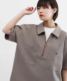 KANGOL / カンゴール Lulu & Arnie 別注 コラボ オーバーサイズ ハーフジップ / バンドカラー / オープンカラー 開襟 シャツ ユニセックス