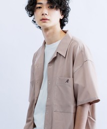 KANGOL | KANGOL/カンゴール Lulu & Arnie 別注 ハーフジップ/オープンカラー/バンドカラーシャツ(シャツ/ブラウス)