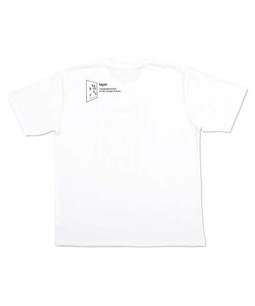 ベーシックtシャツ レイヤードタテロゴ ホワイト Tシャツ カットソー Design Tshirts Store Graniph デザイン ティー シャツ ストア グラニフ のファッション通販 Zozotown