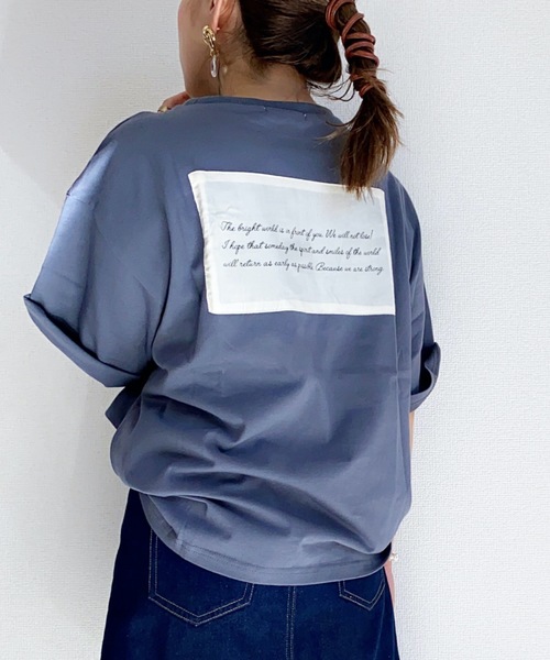 ap retro（アプレトロ）の「アソートバックプリントTEEシャツ【ZOZO限定アイテム】（Tシャツ/カットソー・レディース・ホワイト系その他/ベージュ系その他/オフホワイト/ブラック/ベージュ/ブラック系その他/ブラウン系その他/グレー系その他2/ベージュ系その他3/ライトベージュ/テラコッタ/チャコールグレー/ブラウン系その他2/ブラウン・FREE）」の7枚目の写真