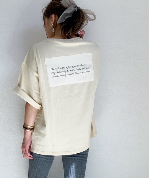 ap retro（アプレトロ）の「アソートバックプリントTEEシャツ【ZOZO限定アイテム】（Tシャツ/カットソー・レディース・ホワイト系その他/ベージュ系その他/オフホワイト/ブラック/ベージュ/ブラック系その他/ブラウン系その他/グレー系その他2/ベージュ系その他3/ライトベージュ/テラコッタ/チャコールグレー/ブラウン系その他2/ブラウン・FREE）」の14枚目の写真