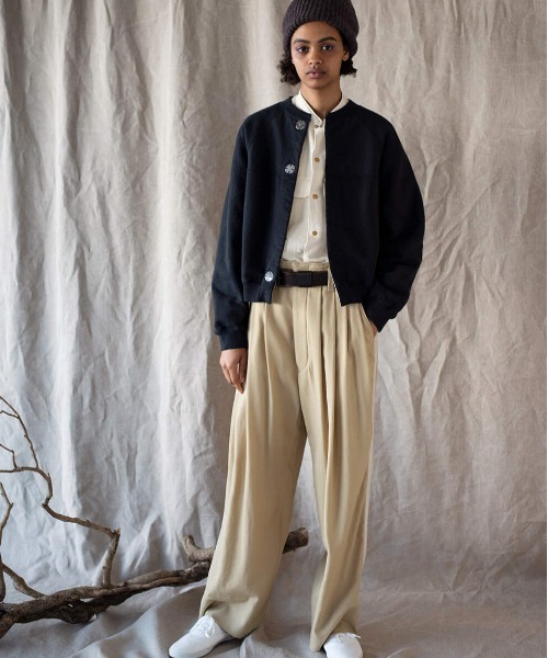unfil（アンフィル）の「unfil アンフィル / wool-gabardine wideleg 