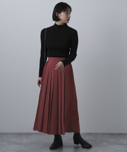 PAGEBOY（ページボーイ）の「デザインプリーツスカート（スカート・レディース・ブラック/グレイッシュベージュ/レッド系その他・FREE）」の8枚目の写真