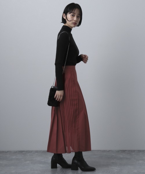 PAGEBOY（ページボーイ）の「デザインプリーツスカート（スカート・レディース・ブラック/グレイッシュベージュ/レッド系その他・FREE）」の9枚目の写真