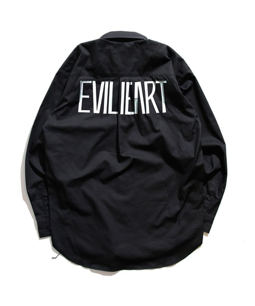 SERENITY.STILLMOMENT（セレニティースティルモーメント）の「EVIL HEART LS Shirts バックプリント（シャツ/ブラウス・メンズ・ブラック/ベージュ・LARGE/MEDIUM）」の3枚目の写真