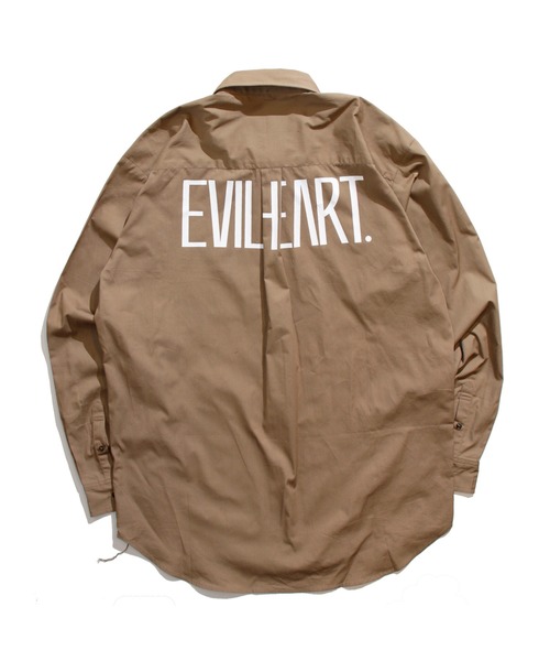 SERENITY.STILLMOMENT（セレニティースティルモーメント）の「EVIL HEART LS Shirts バックプリント（シャツ/ブラウス・メンズ・ブラック/ベージュ・LARGE/MEDIUM）」の5枚目の写真