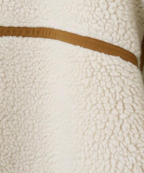 coen（コーエン）の「【WEB限定カラー】ボアパイピングフードジップブルゾン#（ブルゾン・レディース・ナチュラル/ブラック/カーキ/ベージュ/ネイビー・FREE）」の20枚目の写真