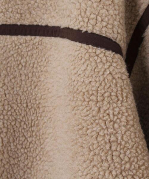 coen（コーエン）の「【WEB限定カラー】ボアパイピングフードジップブルゾン#（ブルゾン・レディース・ナチュラル/ブラック/カーキ/ベージュ/ネイビー・FREE）」の18枚目の写真