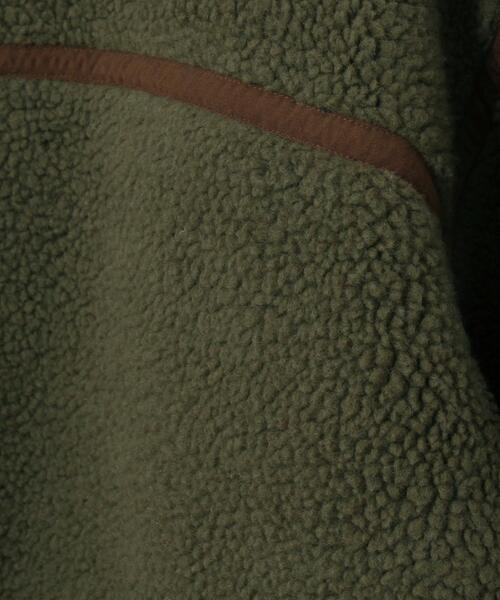 coen（コーエン）の「【WEB限定カラー】ボアパイピングフードジップブルゾン#（ブルゾン・レディース・ナチュラル/ブラック/カーキ/ベージュ/ネイビー・FREE）」の16枚目の写真