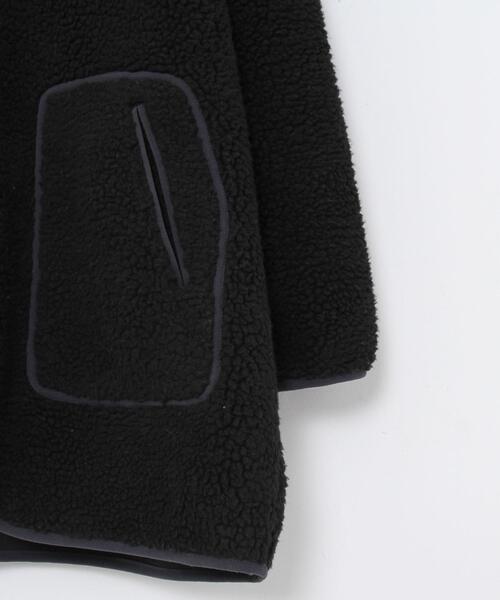 coen（コーエン）の「【WEB限定カラー】ボアパイピングフードジップブルゾン#（ブルゾン・レディース・ナチュラル/ブラック/カーキ/ベージュ/ネイビー・FREE）」の11枚目の写真