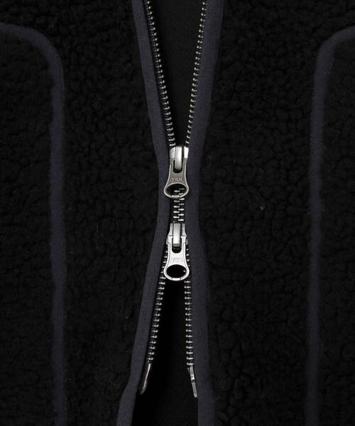 coen（コーエン）の「【WEB限定カラー】ボアパイピングフードジップブルゾン#（ブルゾン・レディース・ナチュラル/ブラック/カーキ/ベージュ/ネイビー・FREE）」の8枚目の写真