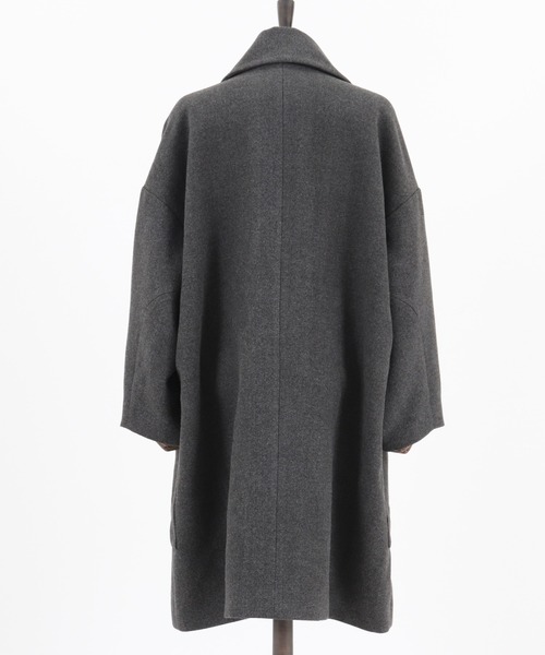 CAMBIO（カンビオ）の「mj7456-Over Size Double Chester Coat チェスターコート（チェスターコート・メンズ・チャコール/ライトベージュ/グレー・M/L）」の20枚目の写真