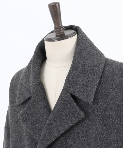 CAMBIO（カンビオ）の「mj7456-Over Size Double Chester Coat チェスターコート（チェスターコート・メンズ・チャコール/ライトベージュ/グレー・M/L）」の21枚目の写真