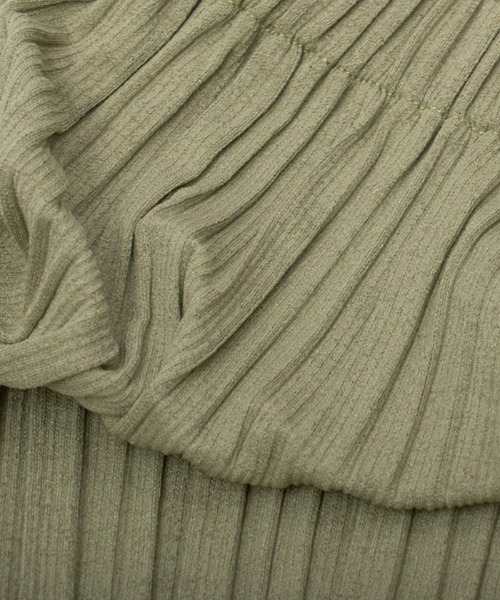 Futier land(フューティアランド)の「好みの長さにセルフカット調整できる♪ランダムプリーツロングパンツ(その他パンツ・レディース・ブラック/テラコッタ/モカ/ライトベージュ/ピンク/ベージュ/ライトカーキ/グリーン/ライトイエロー/ミント/ライトグリーン/チャコールグレー・FREE)」の19枚目の写真